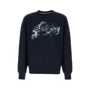 보스 50549283 404 Navy blue cotton sweatshirt