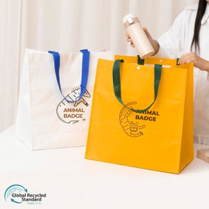 친환경 컬러 타포린백 대형(2색) (중량 150g) (400x250x400mm)판촉 제작 홍보 인쇄 대량구매