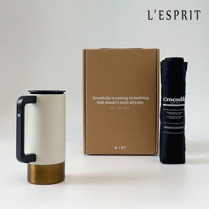 레스쁘리 고급 세트 FF(크로커다일 레터링 우산+런던로얄 머그컵 350ml)판촉 제작 홍보 인쇄 대량구매