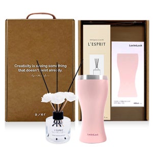 레스쁘리 고급 디퓨저세트 U(디퓨저120ml+머그컵(락앤락 튤립스탠컵))판촉 제작 홍보 인쇄 대량구매