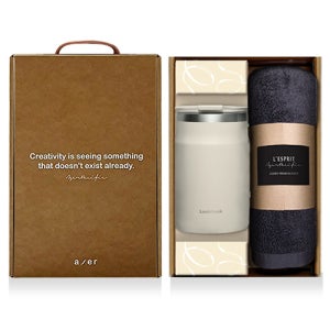 레스쁘리 고급 락앤락 세트 I(NEW메트로머그 600ml+호텔타올)판촉 제작 홍보 인쇄 대량구매