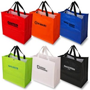 기업판촉선물 특판 대형 타포린 마트가방 42×23×40 h cm 관공서 개업 판촉물 기념품 답례품 홍보물품