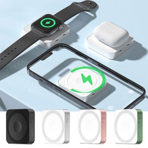 알로꼬 3in1 고속 무선충전 20W 맥세이프 휴대용 보조배터리 5000mAh c타입판촉 제작 홍보 인쇄 대량구매