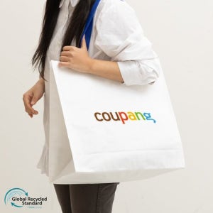 친환경 컬러 타포린백 특대형(2색) (중량 150g) (530x300x380mm)판촉 제작 홍보 인쇄 대량구매