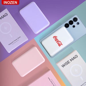 이노젠 와이즈맥 PD 22.5W 맥세이프 고속무선충전 보조배터리 5000mAh판촉 제작 홍보 인쇄 대량구매