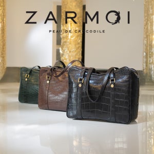 잘모이 리얼 크로커다일 루스 여성 악어가죽 토트백