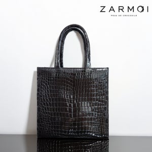 [현대백화점] 뉴블 잘모이 리얼 크로커다일 카렌 여성 악어가죽 토트백
