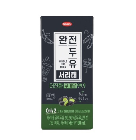 <b>한미헬스케어</b> 한미 완전두유 서리태, 190ml, 80개