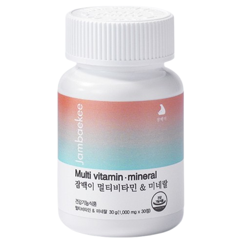 잠백이 멀티비타민 앤 <b>미네랄</b> 1000mg x 30정, 1개