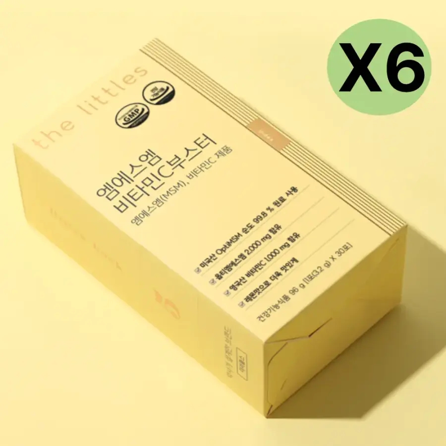 <b>더리틀스</b> 엠에스엠 비타민C 부스터 레몬맛 30포 X6