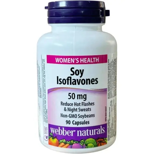 Webber Naturals <b>웨버</b> 내츄럴 소이 Isoflavones 50mg 90캡슐