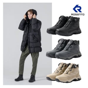 로젠토 25FW 남성 다이얼 패딩방한화(방송에서만 이 가격)