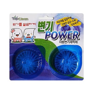 탑크린 변기파워 2p 변기세정제 청크린 변기크린 변기세제 자동변기세척제 자재