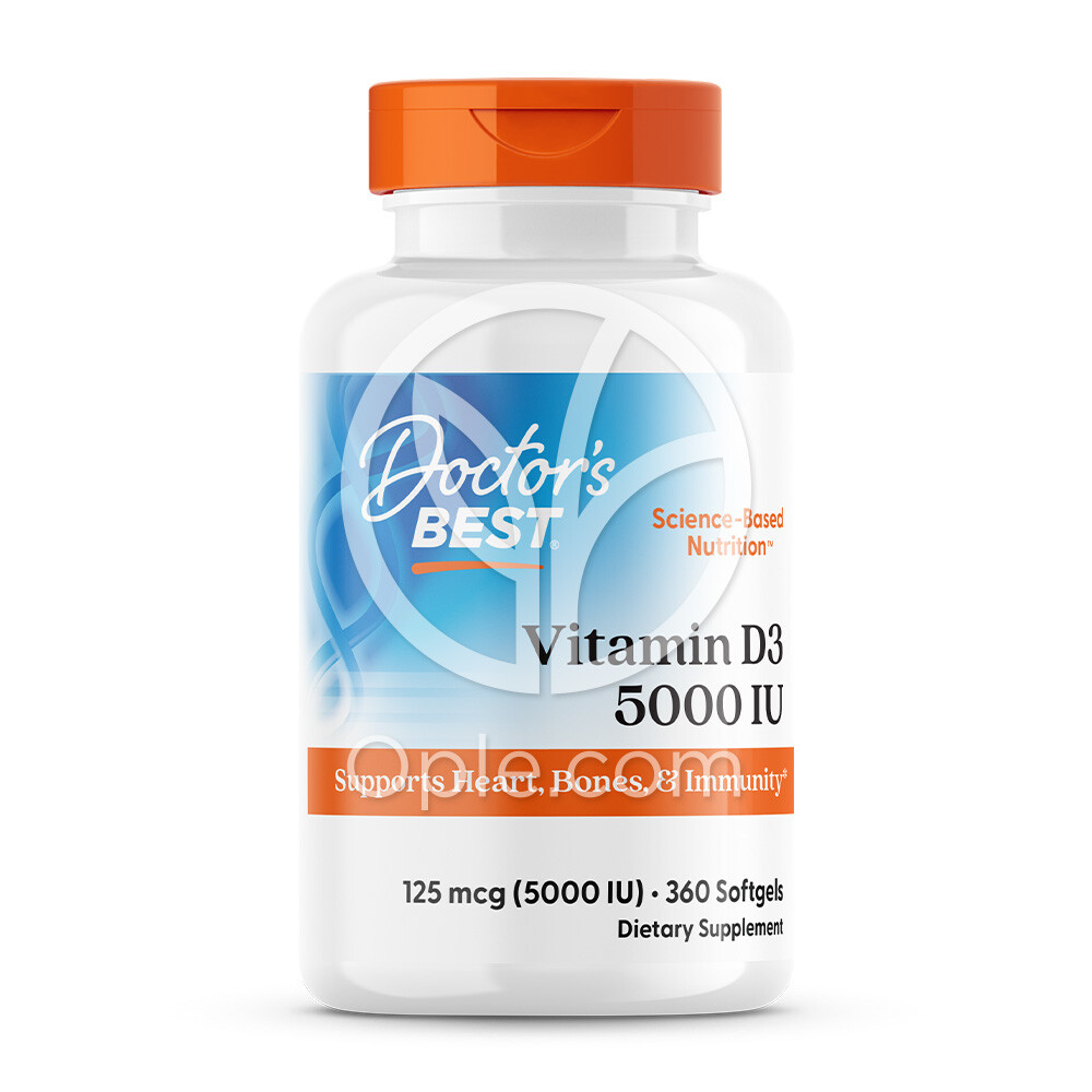 닥터스베스트 <b>비타민 D3</b> 5000 IU 비타민디 360 소프트젤 Doctors BEST