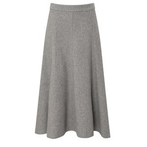 시그니처 울 플레어 스커트-P1G41WSK070