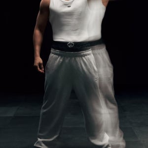 [본투윈] B-SYMBOL LOGO SEMI WIDE PANTS [MELANGE GREY] BG5MLP207MG