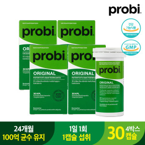 프로비 스웨덴 1등 LP299V 프로비마게 <b>프리미엄</b> 유산균 300mg30캡슐 4박스 유산균