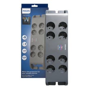 필립스 서지보호 울트라 멀티탭 과부하차단 8구 2M