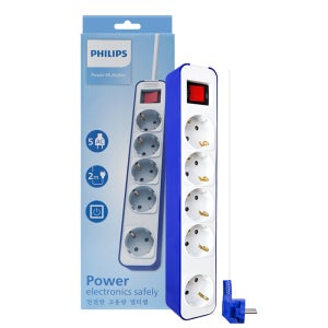 필립스 디자인 컬러탭 블루 5구 2M