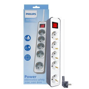 필립스 디자인 컬러탭 그레이 5구 2M