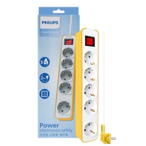 필립스 디자인 컬러탭 옐로우 5구 2M