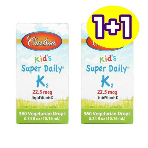 칼슨 <b>키즈</b> 슈퍼 <b>데일리</b> K2 22.5<b>mcg</b> 10.16ml 2개