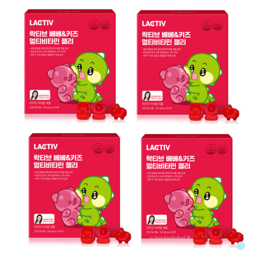 락티브 <b>베베 키즈 우리아이 멀티비타민</b> 젤리 4개월분