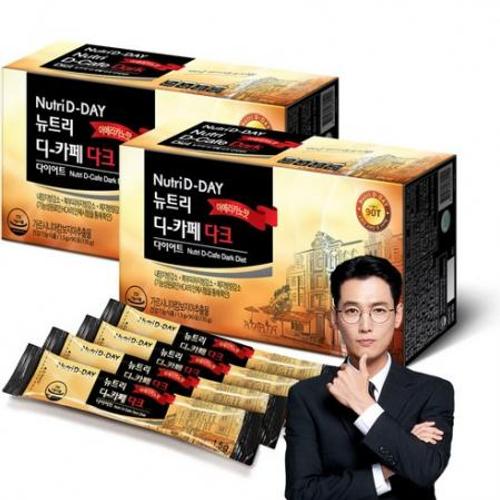 <b>뉴트리디데이 디카페 다크 다이어트 아메리카노 맛</b>, 135g, 2개