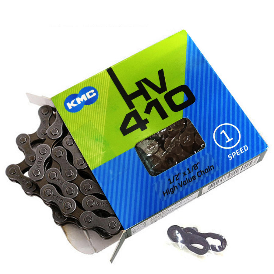 <b>KMC</b> 자전거 체인 HV410 /1단 프리휠용 체인링크포함 아동 <b>여성</b> BMX