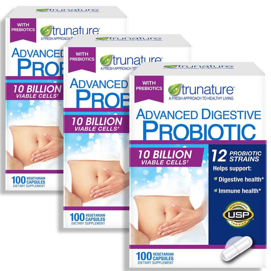 <b>Trunature</b> 트루네이처 어드밴스드 프로바이오틱 100억 100캡슐 3병