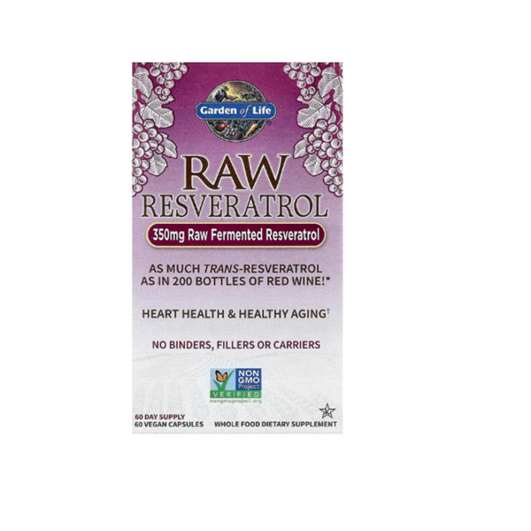 가든오브라이프 <b>RAW 레스베라트롤 350mg</b> 베지 캡슐 60정
