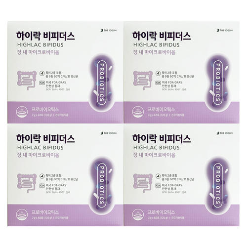 더좋은 <b>하이락 비피더스</b> 2g x 60개입 4개 / 써클