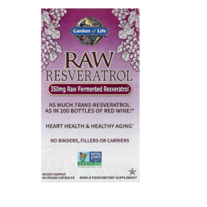 가든오브라이프 <b>RAW 레스베라트롤 350mg</b> 베지 캡슐 60정