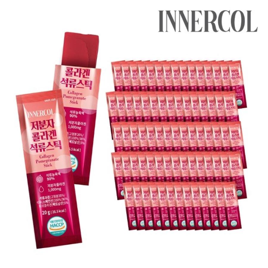 <b>이너콜 저분자콜라겐 석류</b>젤리 <b>스틱</b> 5세트(20g x 75개입)