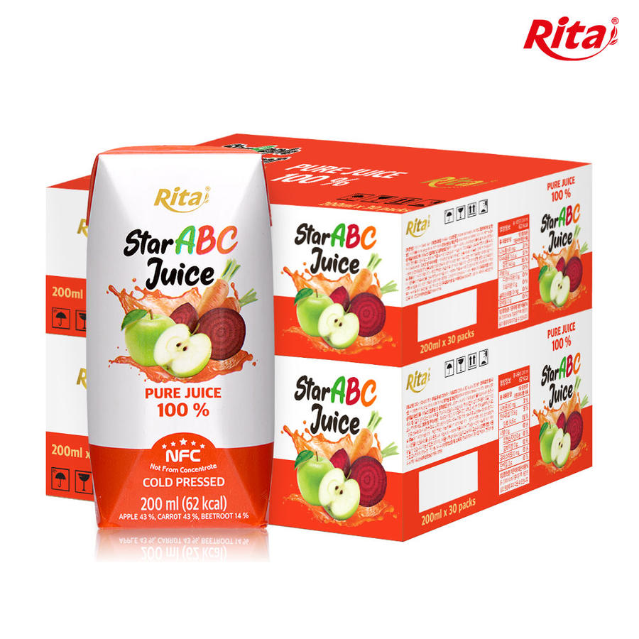 리타 스타 ABC 쥬스 NFC 착즙 100% 원액 200ml 60팩/대량구성