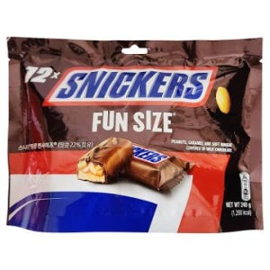 스니커즈(땅콩펀사이즈) 240G(20Gx12입)/한국마즈(유)