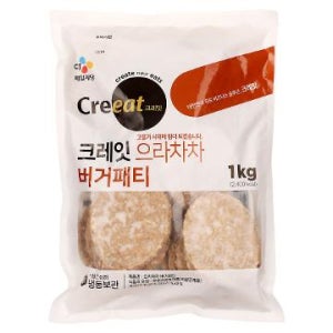 크레잇으라차차버거패티 1KG/씨제이제일제당(주)