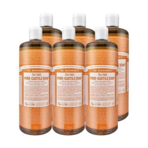 티트리 퓨어 캐스틸 솝 수목향 950ml 올인원 바디워시 6개 Ss