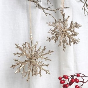 글리터 눈송이 오너먼트(2size)