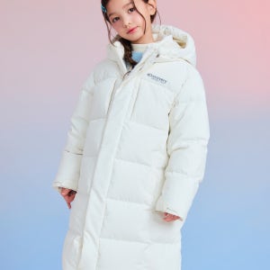 [디스커버리키즈 공식몰] 패밀리 레스터G 구스다운 롱패딩 (크림) DKDJ61056-CRS