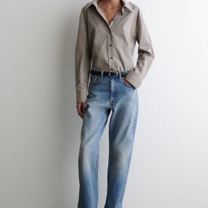 [COS 코스] 체크 스카프 디테일 셔츠 (1295987001)