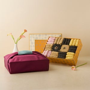 강릉은정한과 한지(대) 4단 선물세트 보자기포장 유과 전통 답례품 명절 설날 추석선물 부모님선물