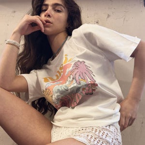 [러스틱레버리] Sweet Coast Oversized T-shirts [White]