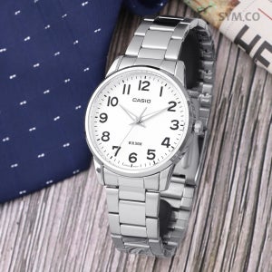 카시오 카시오 MTP-1303D-7B 모던 심플 라운드 아날로그 정장 남자 메탈 시계 c