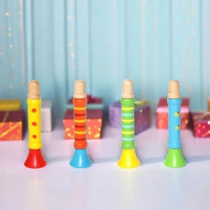 우드 피리 원목악기 장난감 나무 리듬악기 박자감각 음감발달 음악 교육용 어린이집 유치원