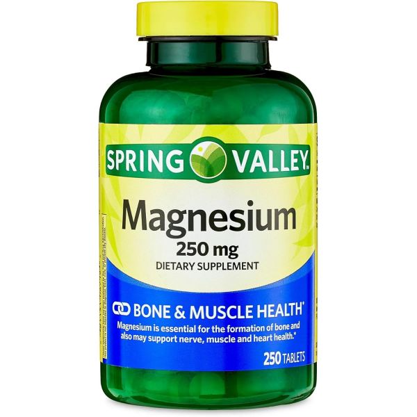 <b>불안</b> <b>스프링 밸리</b> 마그네슘 250mg 정제 | 250개 팩 1  1개  250정
