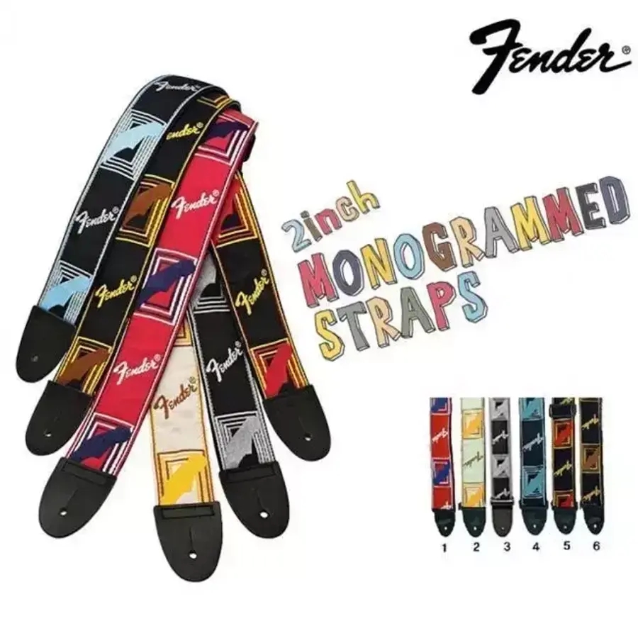 [프리버드] Fender 스트랩 2인치 MonoGrammed Strap