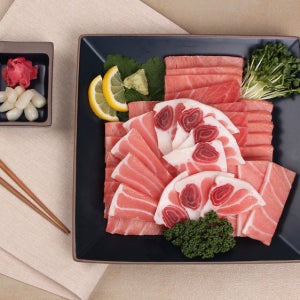 [미식창고] 참다랑어회 2번 앞뱃살 500g 슬라이스 참치회