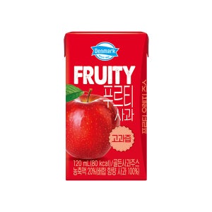 동원 덴마크 푸르티 사과 주스 120mL x 24개