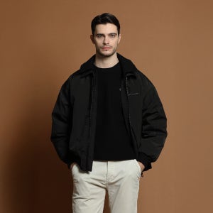 [빠니깔레] 덕다운 더블 카라 블루종 자켓 M-QCJP54